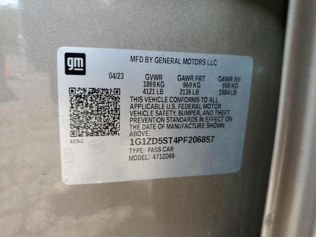 1G1ZD5ST4PF206857 - 2023 CHEVROLET MALIBU LT Braun Foto 12