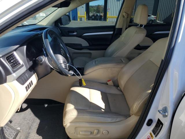 5TDJKRFH6GS224817 - 2016 TOYOTA HIGHLANDER XLE WHITE photo 7
