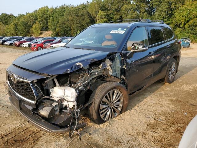 5TDFZRBH3NS249565 - 2022 TOYOTA HIGHLANDER PLATINUM BLUE photo 1