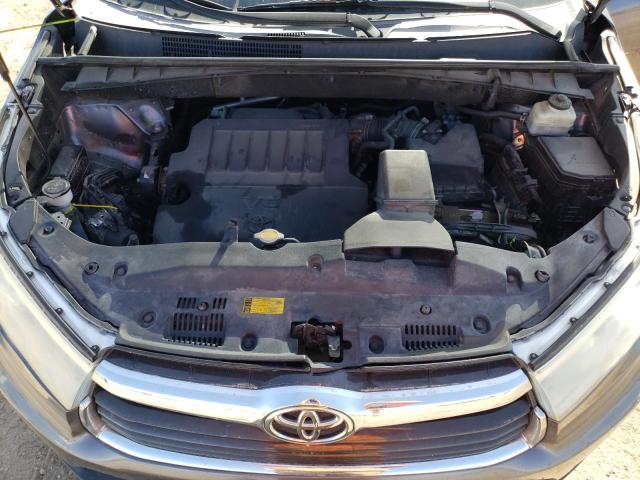 5TDJKRFH9FS145737 - 2015 TOYOTA HIGHLANDER XLE Boz foto 12