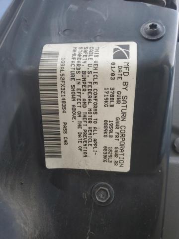 1G8AL52FX3Z148354 - 2003 SATURN ION LEVEL 3 BLUE photo 12