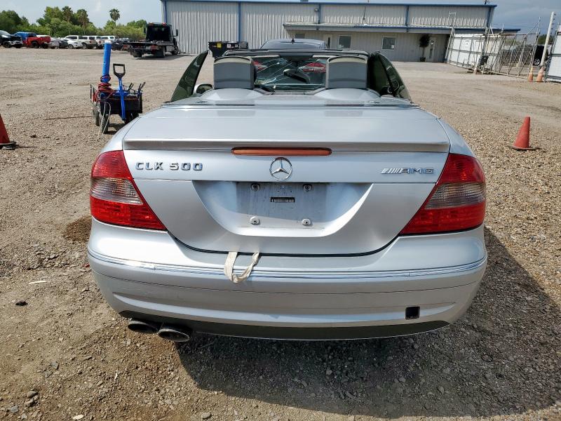 WDBTK75J86F169981 - 2006 MERCEDES-BENZ CLK 500 SILVER photo 6