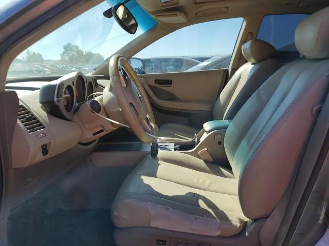 JN8AZ08W75W443306 - 2005 NISSAN MURANO SL SILVER photo 7