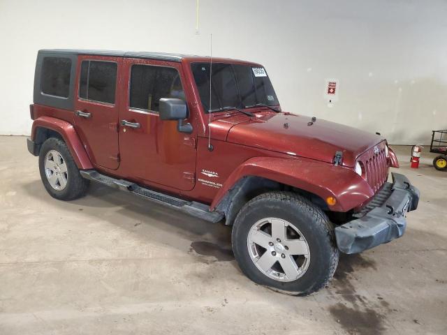 1J4GA59157L206521 - 2007 JEEP WRANGLER SAHARA მუქწითელი ფოტო 4
