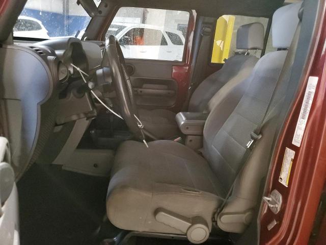 1J4GA59157L206521 - 2007 JEEP WRANGLER SAHARA მუქწითელი ფოტო 7