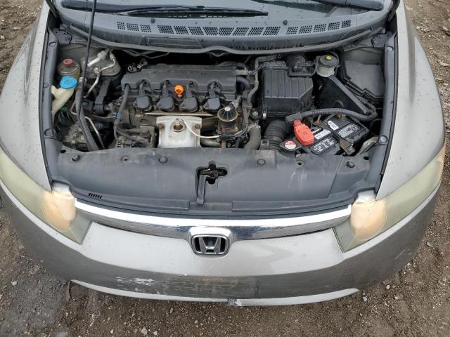 2HGFA16528H340517 - 2008 HONDA CIVIC LX GRAY photo 11