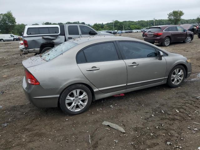 2HGFA16528H340517 - 2008 HONDA CIVIC LX GRAY photo 3
