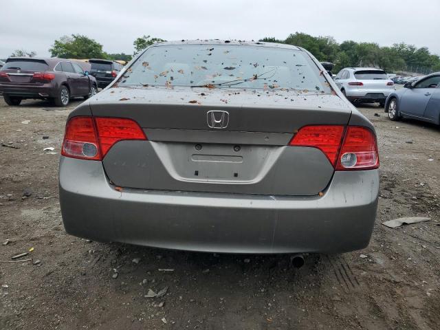 2HGFA16528H340517 - 2008 HONDA CIVIC LX GRAY photo 6