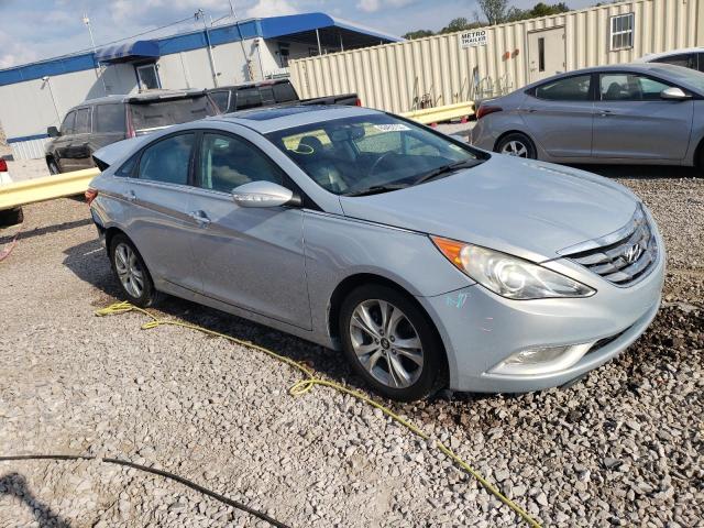 5NPEC4AC8BH100432 - 2011 HYUNDAI SONATA SE BLUE photo 4