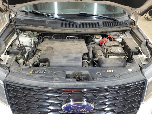 1FM5K8GT4JGC25170 - 2018 FORD EXPLORER SPORT WHITE photo 12