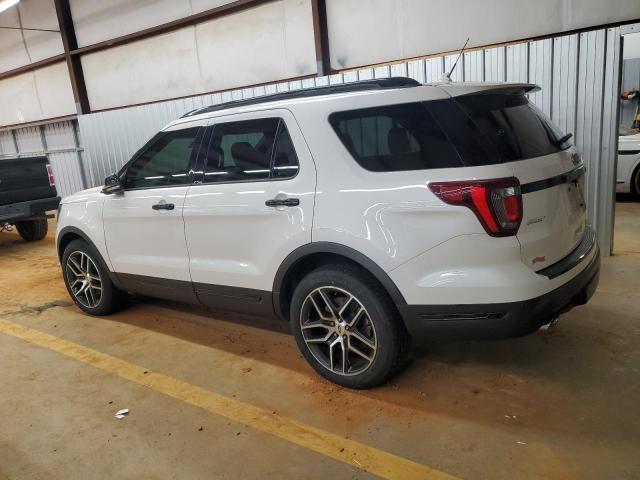 1FM5K8GT4JGC25170 - 2018 FORD EXPLORER SPORT WHITE photo 2