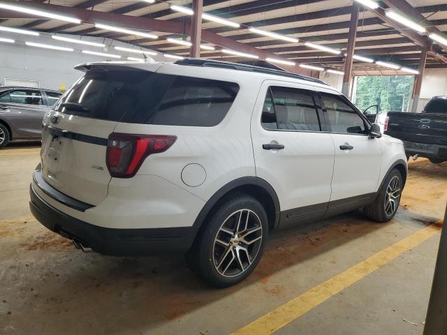 1FM5K8GT4JGC25170 - 2018 FORD EXPLORER SPORT WHITE photo 3