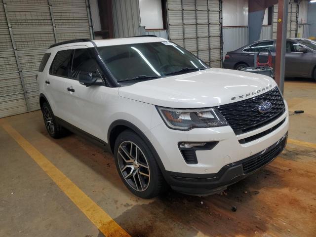 1FM5K8GT4JGC25170 - 2018 FORD EXPLORER SPORT WHITE photo 4