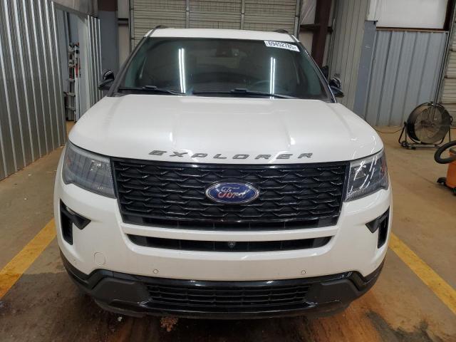 1FM5K8GT4JGC25170 - 2018 FORD EXPLORER SPORT WHITE photo 5