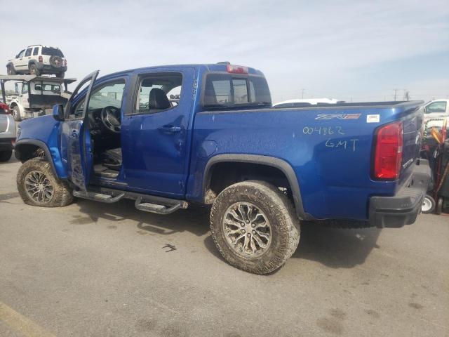 1GCGTEEN7K1281248 - 2019 CHEVROLET COLORADO ZR2 BLUE photo 2