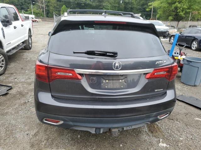 5FRYD4H41FB011989 - 2015 ACURA MDX TECHNOLOGY GRAY photo 6