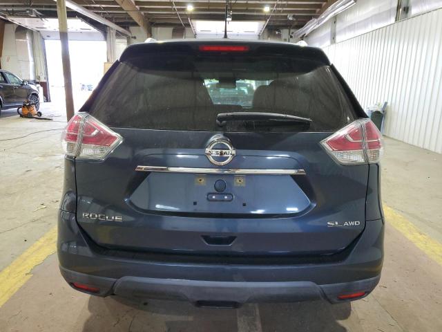 KNMAT2MVXGP672257 - 2016 NISSAN ROGUE S BLUE photo 6