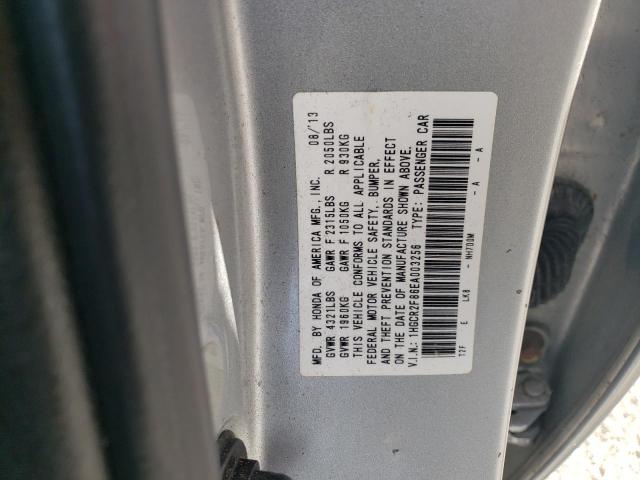 1HGCR2F86EA003256 - 2014 HONDA ACCORD EXL SILVER photo 12