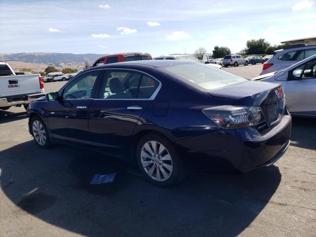 1HGCR2F72DA216565 - 2013 HONDA ACCORD EX BLUE photo 2