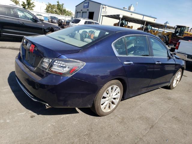 1HGCR2F72DA216565 - 2013 HONDA ACCORD EX BLUE photo 3