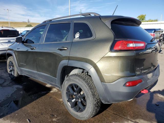 1C4PJMBS7FW769635 - 2015 JEEP CHEROKEE TRAILHAWK GREEN photo 2