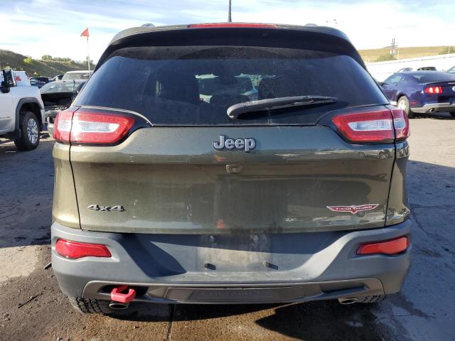 1C4PJMBS7FW769635 - 2015 JEEP CHEROKEE TRAILHAWK GREEN photo 6