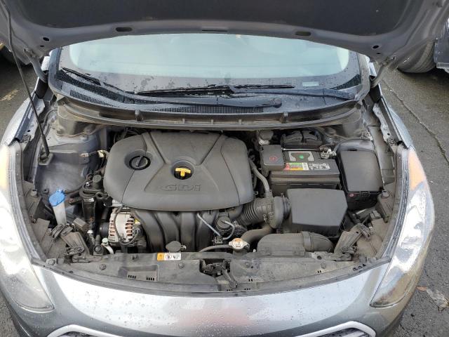 KMHD35LH1HU380800 - 2017 HYUNDAI ELANTRA GT CHARCOAL photo 11