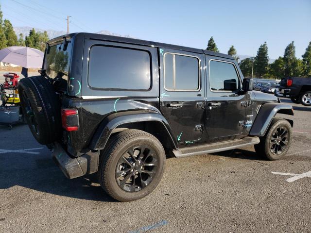 1C4JJXP63MW748037 - 2021 JEEP WRANGLER U SAHARA 4XE BLACK photo 3