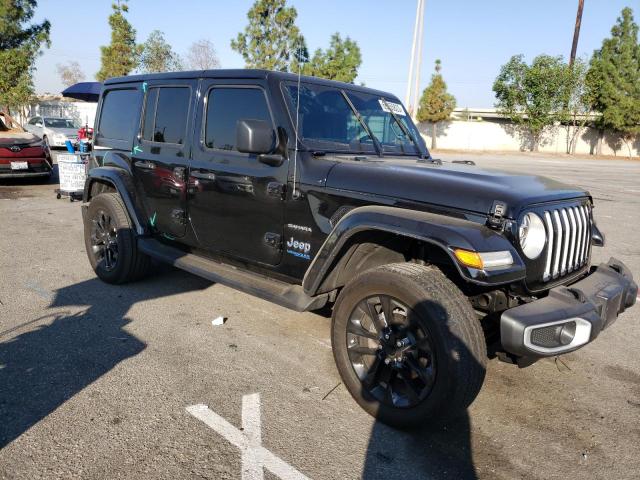 1C4JJXP63MW748037 - 2021 JEEP WRANGLER U SAHARA 4XE BLACK photo 4