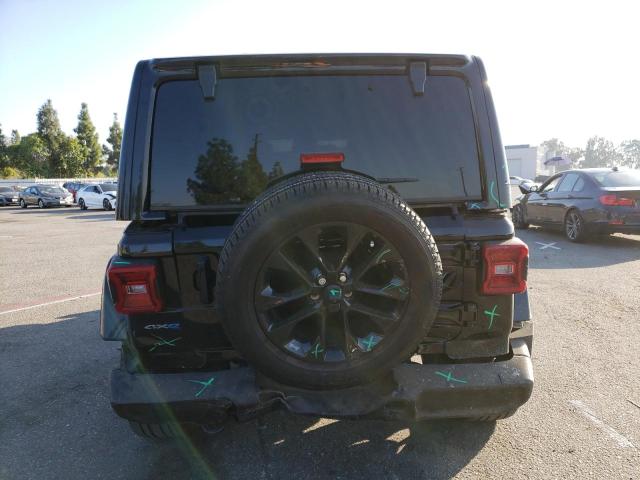 1C4JJXP63MW748037 - 2021 JEEP WRANGLER U SAHARA 4XE BLACK photo 6