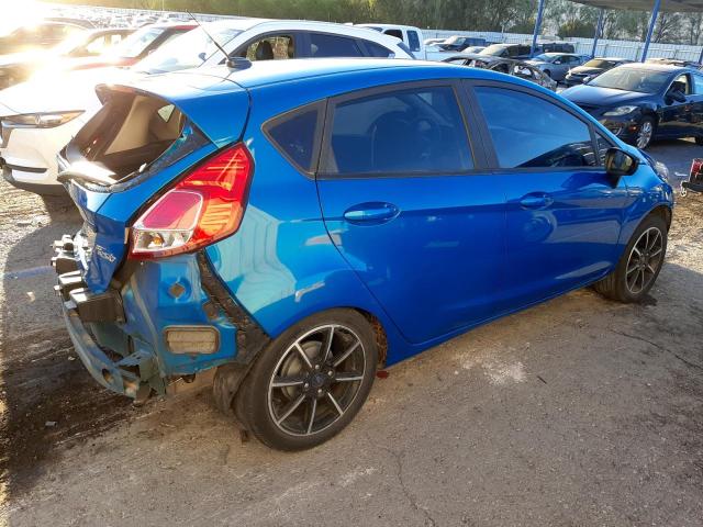 3FADP4EJ4FM203684 - 2015 FORD FIESTA SE BLUE photo 3