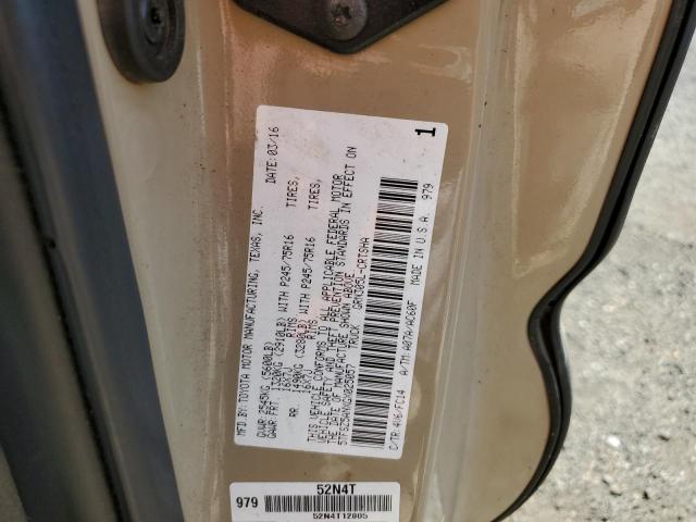 5TFSZ5ANXGX025057 - 2016 TOYOTA TACOMA ACCESS CAB 棕色 照片 12