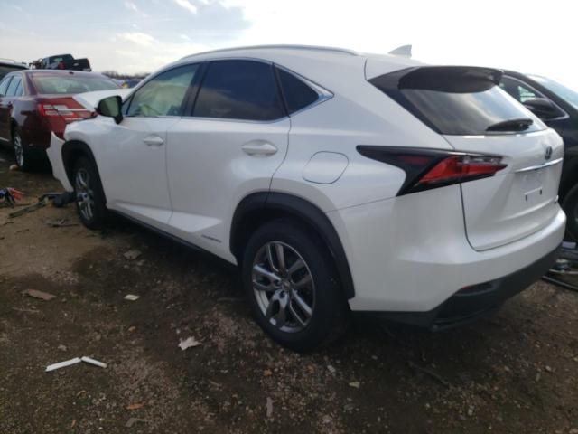 JTJBJRBZ9F2014026 - 2015 LEXUS NX 300H WHITE photo 2