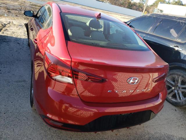 KMHD84LF2KU847935 - 2019 HYUNDAI ELANTRA SEL RED photo 6