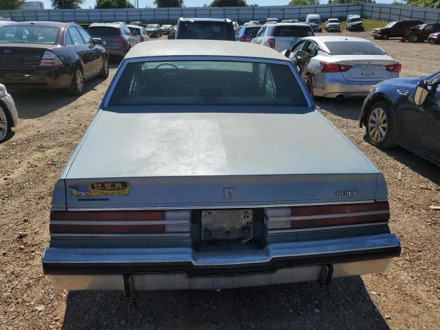 1G4GJ11A4HP419766 - 1987 BUICK REGAL BLUE photo 6