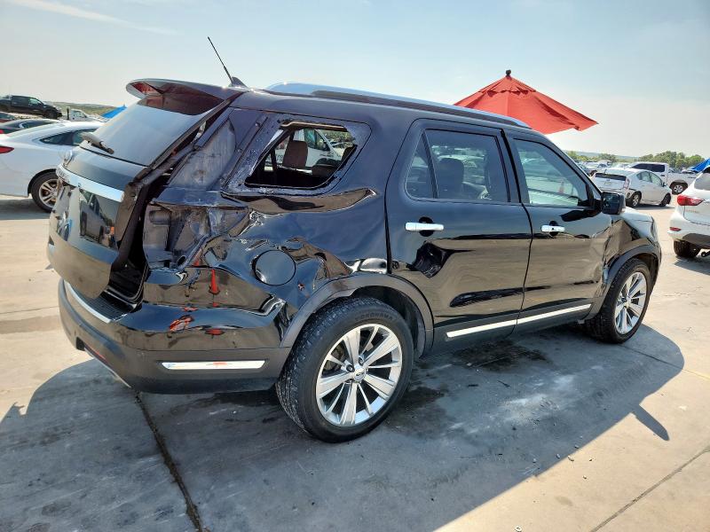 1FM5K7F87JGB66543 - 2018 FORD EXPLORER LIMITED შავი ფოტო 3