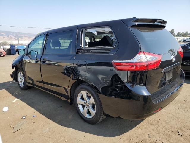 5TDZZ3DC1LS080851 - 2020 TOYOTA SIENNA L BLACK photo 2