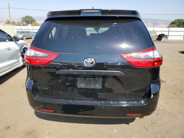 5TDZZ3DC1LS080851 - 2020 TOYOTA SIENNA L BLACK photo 6