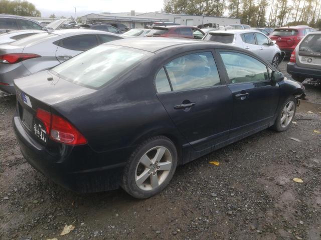 1HGFA16948L050348 - 2008 HONDA CIVIC EXL BLACK photo 3