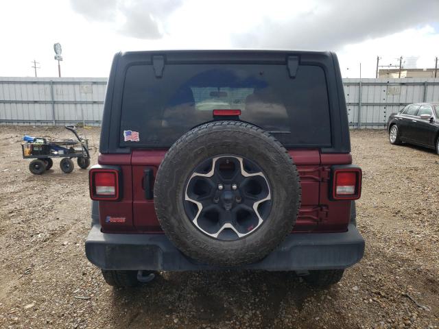 1C4HJXDG2MW770896 - 2021 JEEP WRANGLER U SPORT მუქწითელი ფოტო 6