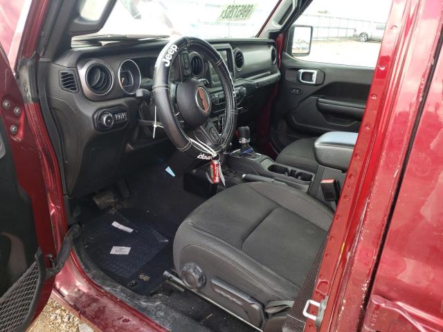 1C4HJXDG2MW770896 - 2021 JEEP WRANGLER U SPORT მუქწითელი ფოტო 7