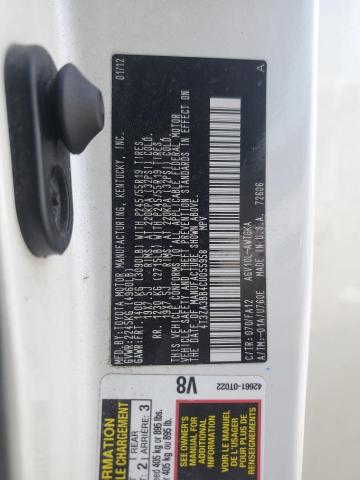 4T3ZA3BB4CU055958 - 2012 TOYOTA VENZA LE WHITE photo 12