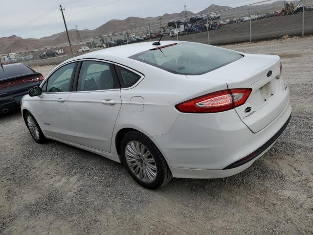 3FA6P0LU0DR193606 - 2013 FORD FUSION SE HYBRID WHITE photo 2