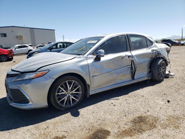 4T1F31AK9MU024508 - 2021 TOYOTA CAMRY XLE SILVER photo 1