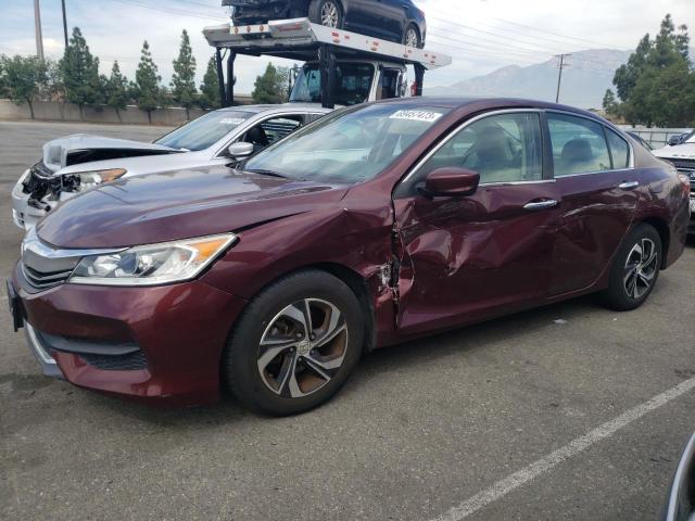 1HGCR2F34HA098585 - 2017 HONDA ACCORD LX BURGUNDY photo 1