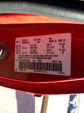 1B7GL23X8RW133061 - 1994 DODGE DAKOTA RED photo 12