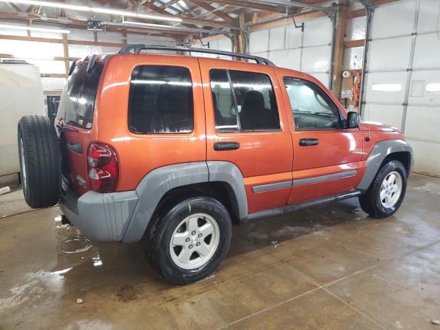 1J4GL48K65W601964 - 2005 JEEP LIBERTY SPORT ნარინჯისფერი ფოტო 3