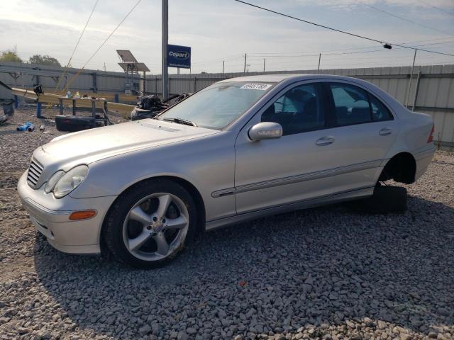 WDBRF40J44F526851 - 2004 MERCEDES-BENZ C 230K SPORT SEDAN SILVER photo 1