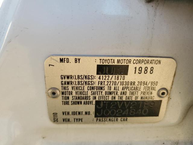 JT2VV21E9J0024840 - 1988 TOYOTA CAMRY DLX 白色 照片 13
