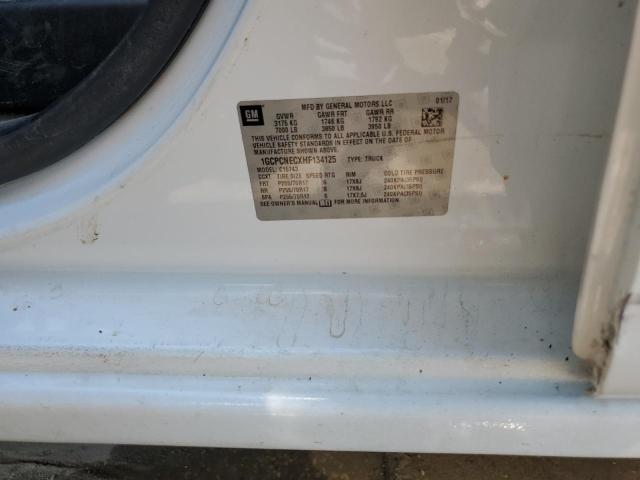 1GCPCNECXHF134125 - 2017 CHEVROLET SILVERADO C1500 WHITE photo 12
